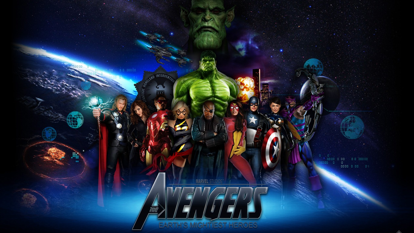 Les fonds d'écran HD 2012 Avengers #12 - 1366x768