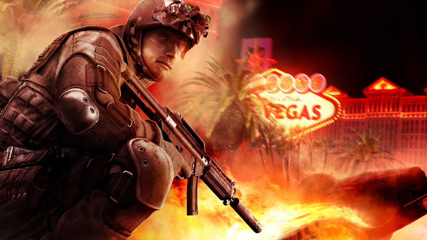Tom Clancys Rainbow Six: Vegas HD Wallpaper #1 - 1366x768
