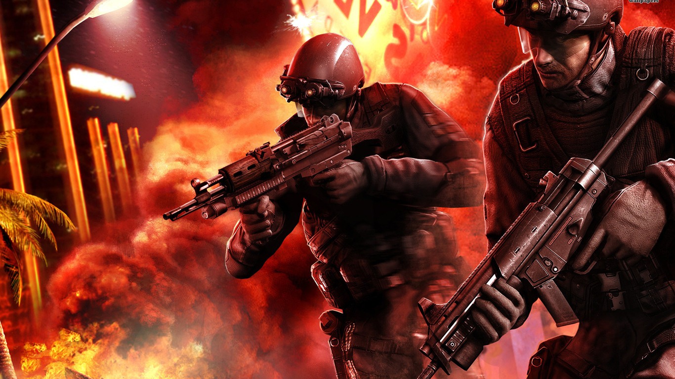 Tom Clancys Rainbow Six: Vegas HD tapety na plochu #8 - 1366x768