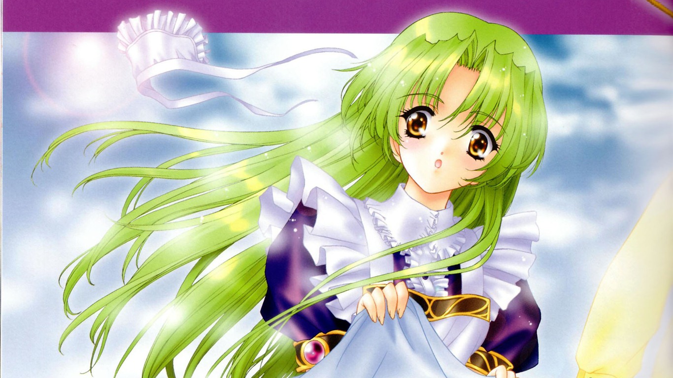 君塚葵動漫少女插畫 高清壁紙 #5 - 1366x768