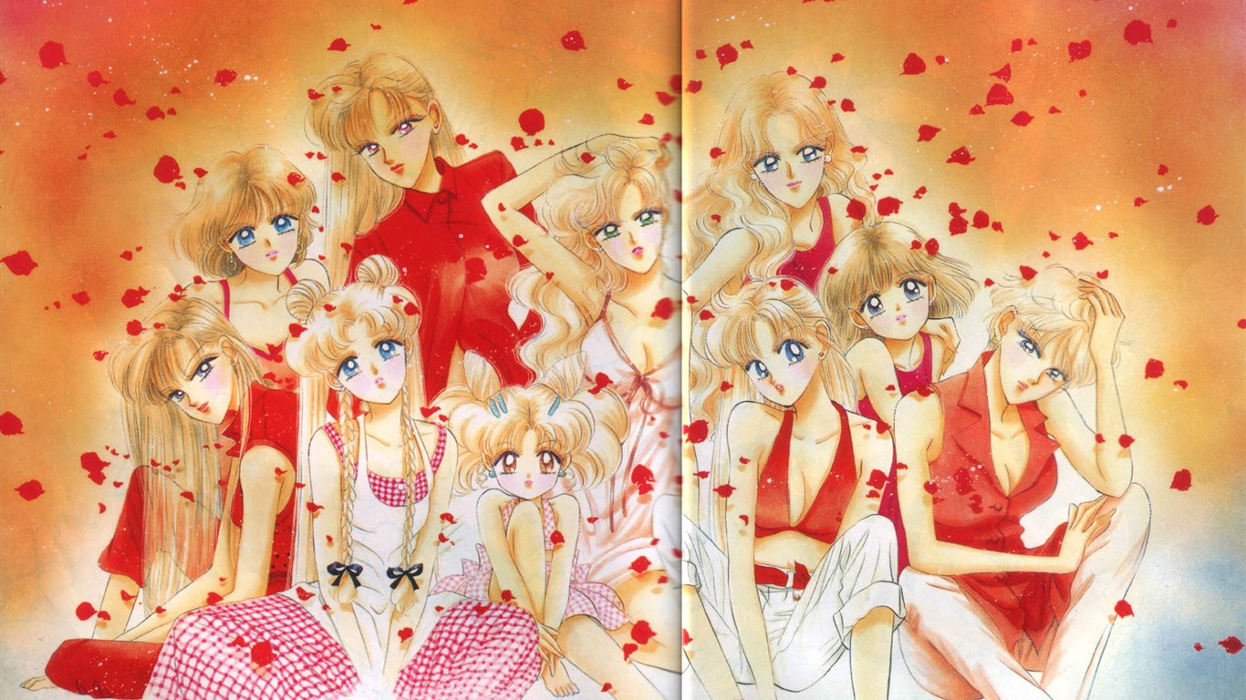 Sailor Moon HD tapety na plochu #4 - 1366x768