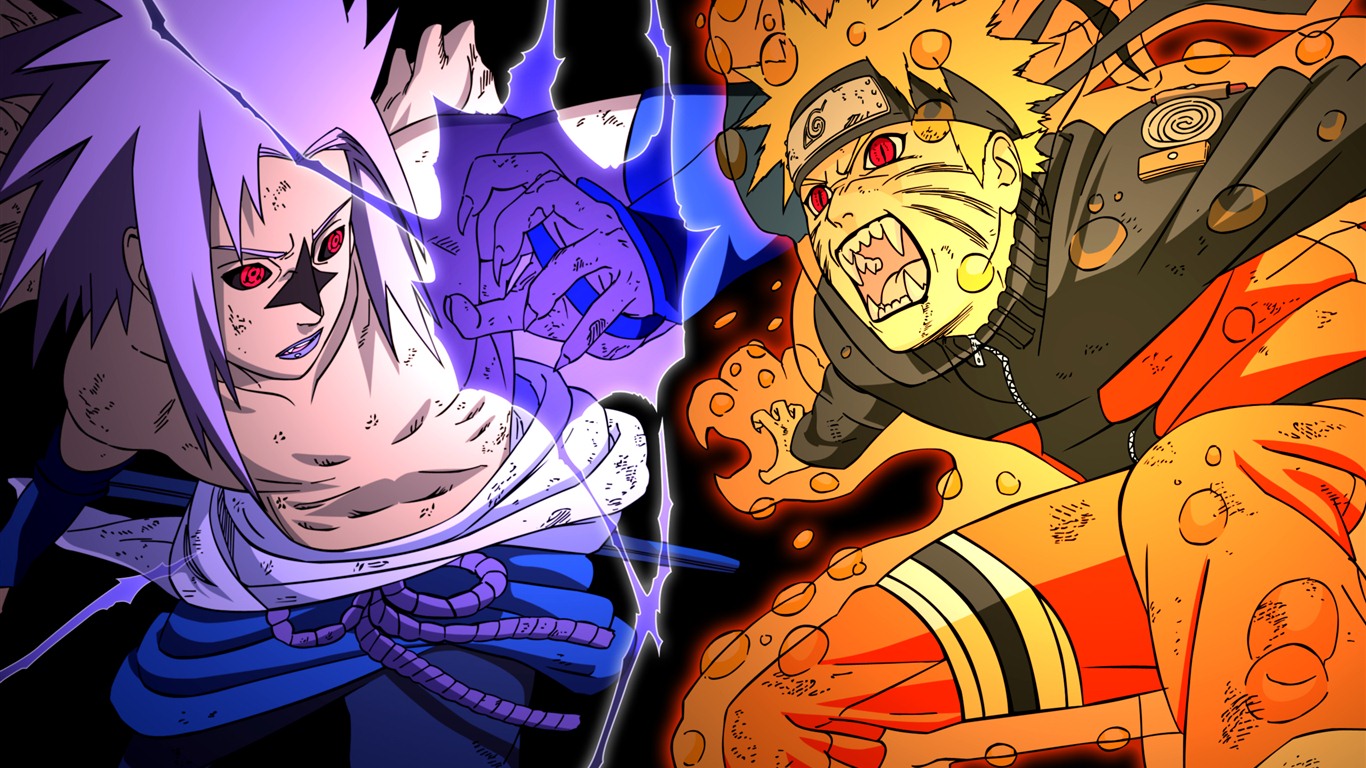 Naruto anime HD tapety na plochu #7 - 1366x768