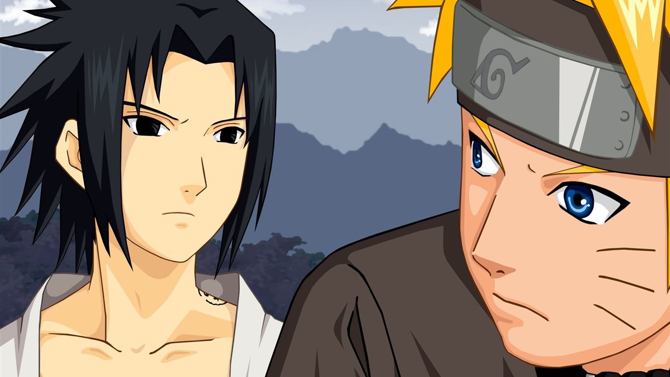 Naruto anime HD tapety na plochu #12 - 1366x768