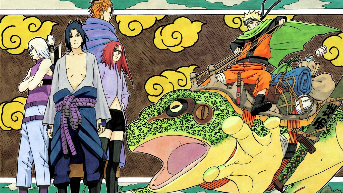 Naruto anime HD tapety na plochu #16 - 1366x768