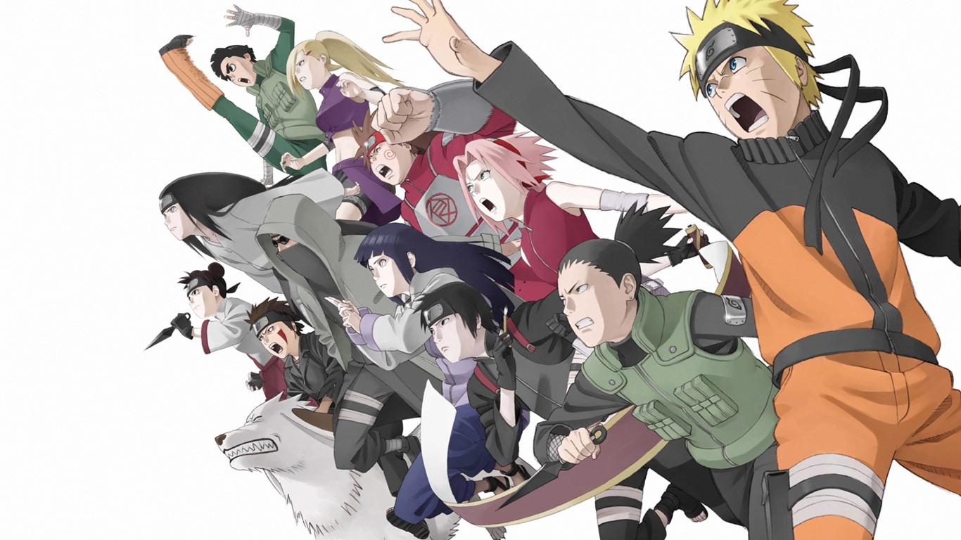 Naruto anime HD tapety na plochu #17 - 1366x768