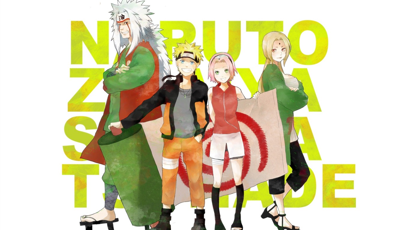 Naruto anime HD tapety na plochu #19 - 1366x768