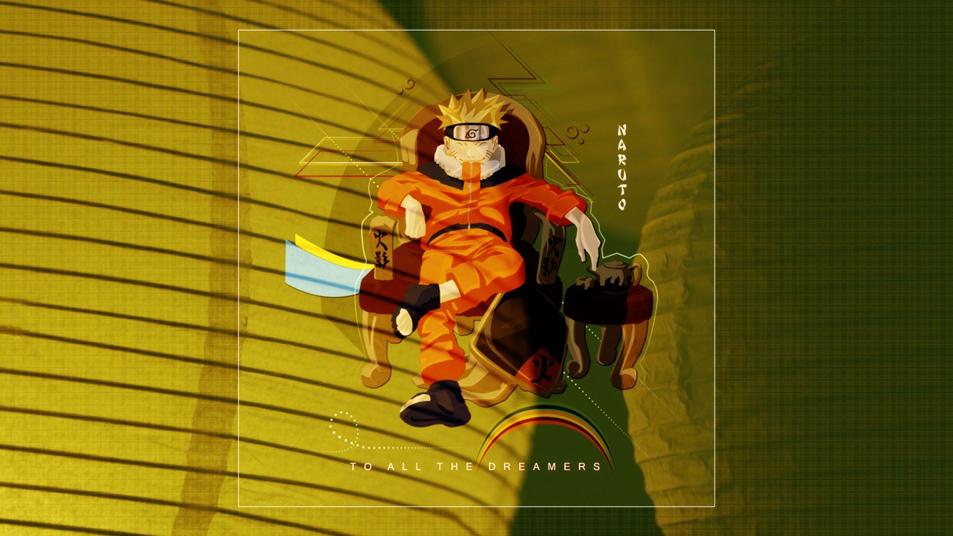 Naruto anime HD tapety na plochu #38 - 1366x768
