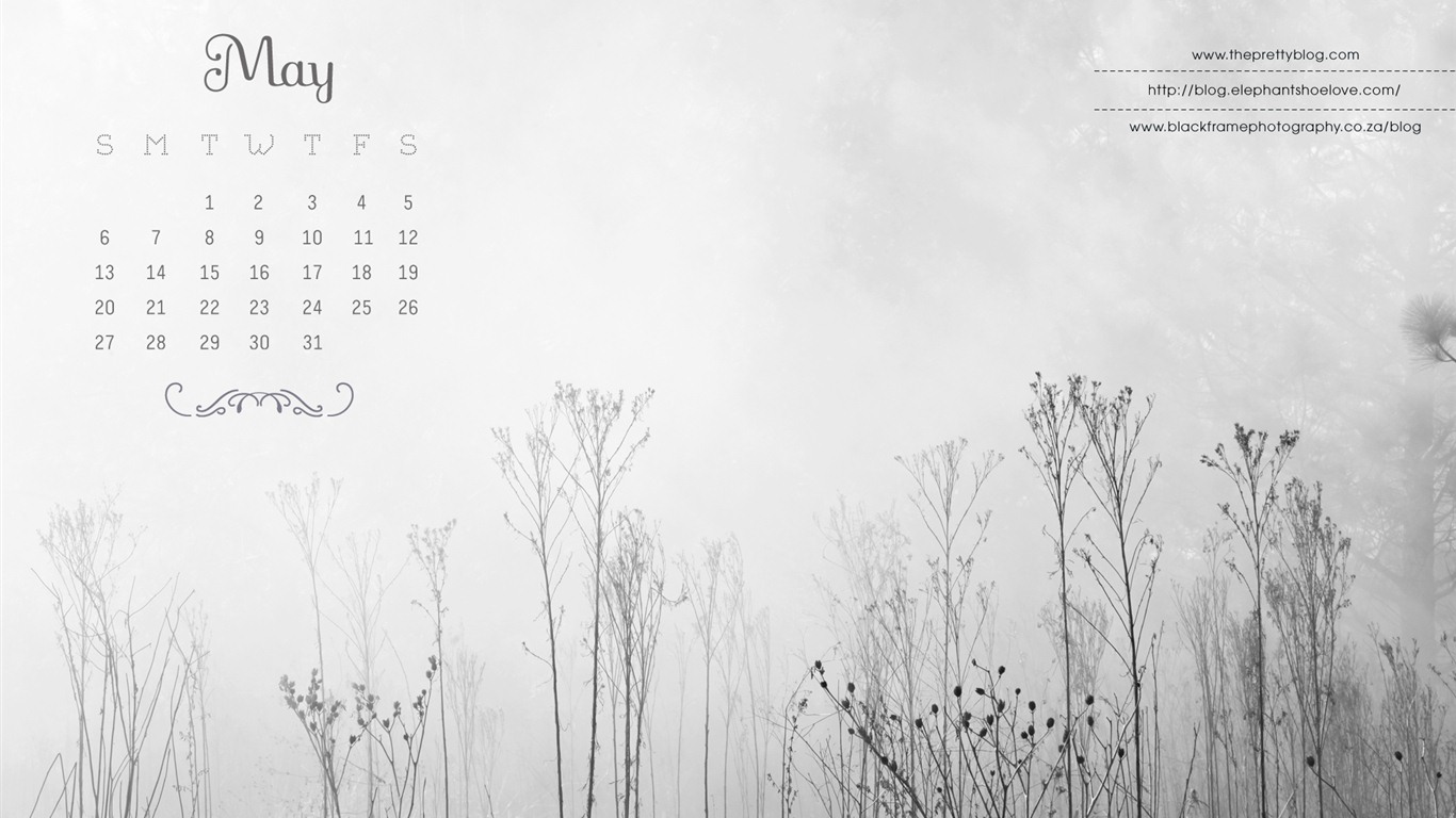 2012年5月 月曆壁紙(一) #9 - 1366x768