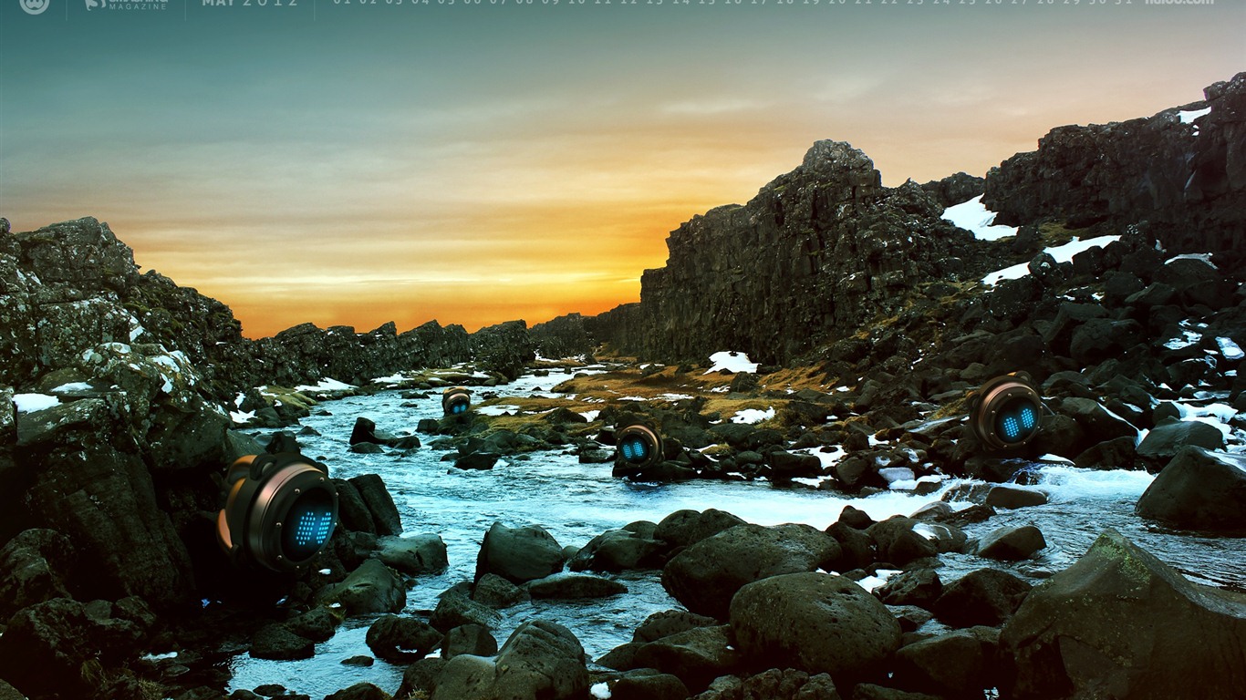 May 2012 Calendar wallpapers (2) #1 - 1366x768