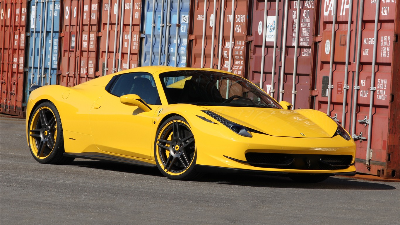 Ferrari 458 Italia araignée 2012 fonds d'écran HD #10 - 1366x768