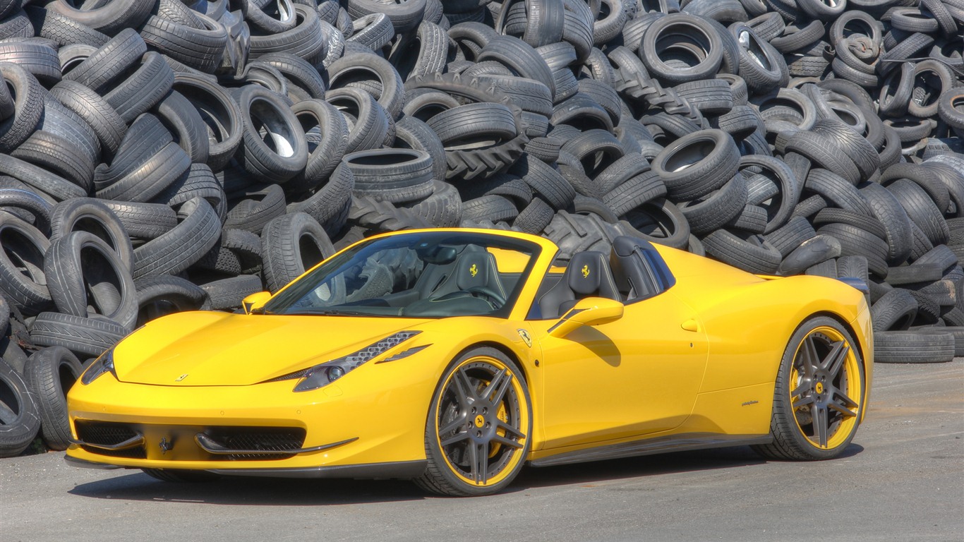 Ferrari 458 Italia araignée 2012 fonds d'écran HD #15 - 1366x768