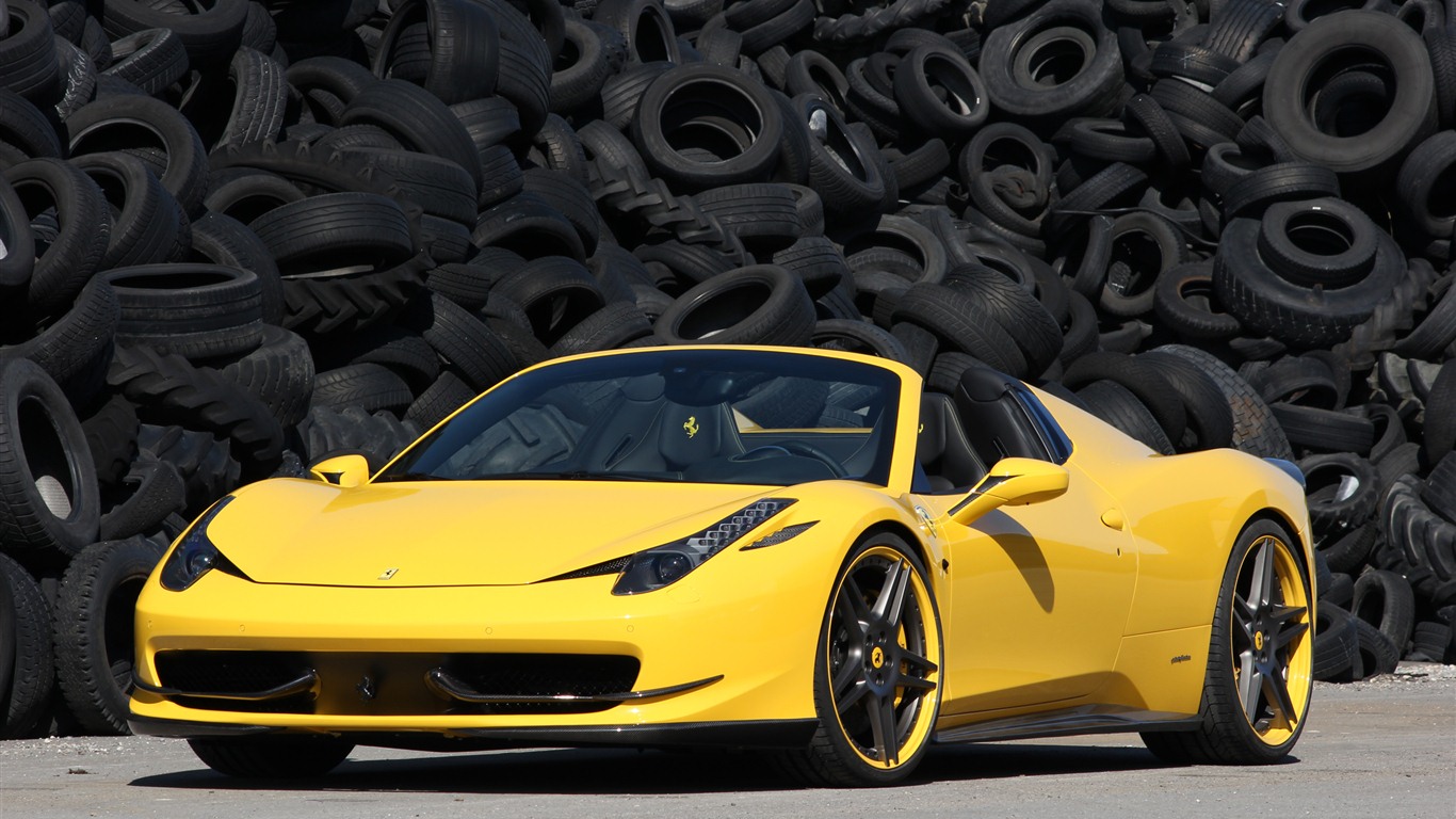 Ferrari 458 Italia araignée 2012 fonds d'écran HD #16 - 1366x768