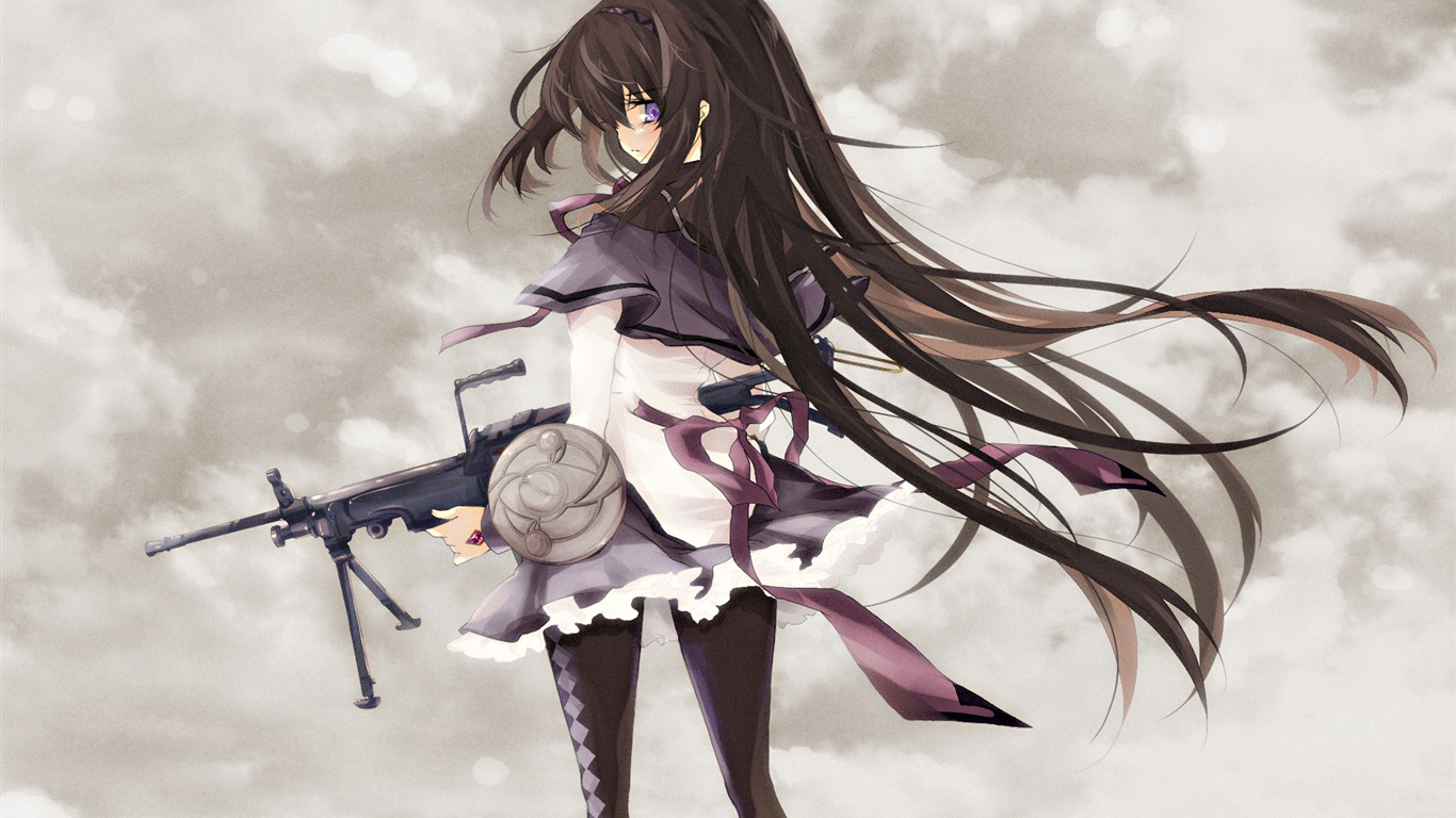 Puella 동방 박사 Madoka Magica의 HD 월페이퍼 #3 - 1366x768