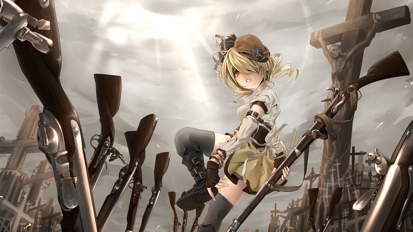 Puella Magi Madoka Magica 魔法少女小圓 高清壁紙 #12 - 1366x768