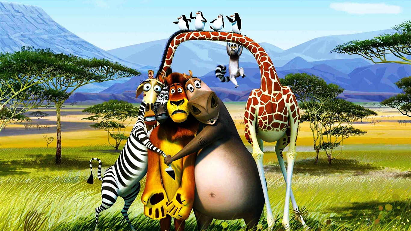 Madagascar 3: Europe's Most Wanted 馬達加斯加3：歐洲大圍捕 高清壁紙 #2 - 1366x768