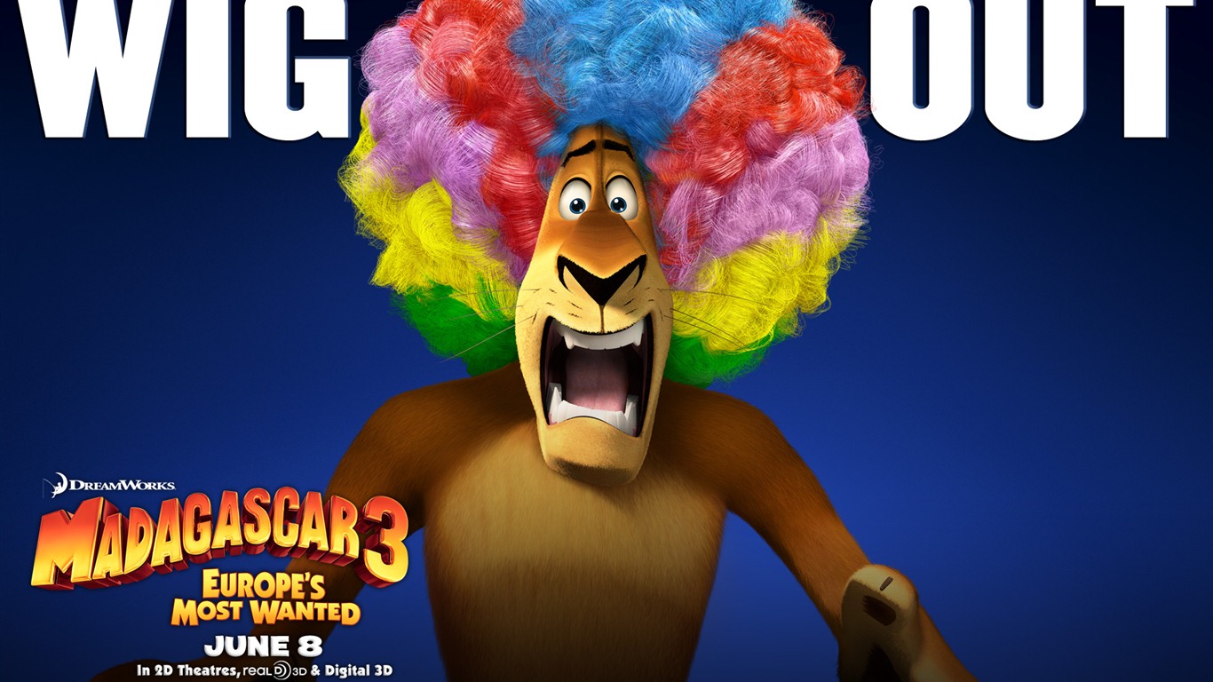 Madagascar 3: Europe's Most Wanted 馬達加斯加3：歐洲大圍捕 高清壁紙 #11 - 1366x768