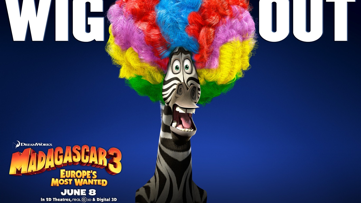 Madagascar 3: Europe's Most Wanted 馬達加斯加3：歐洲大圍捕 高清壁紙 #13 - 1366x768