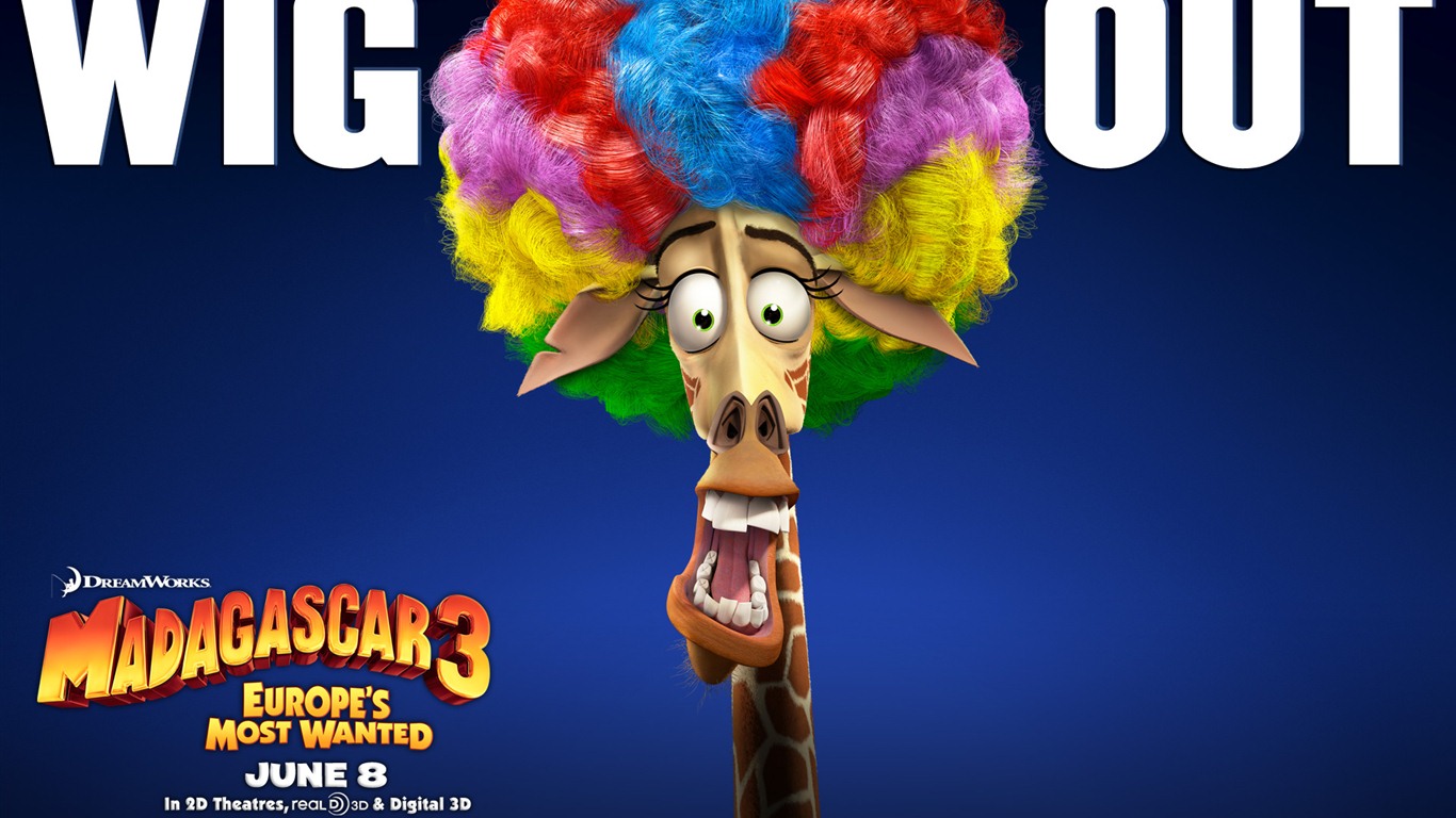 Madagascar 3: Europe's Most Wanted 馬達加斯加3：歐洲大圍捕 高清壁紙 #14 - 1366x768