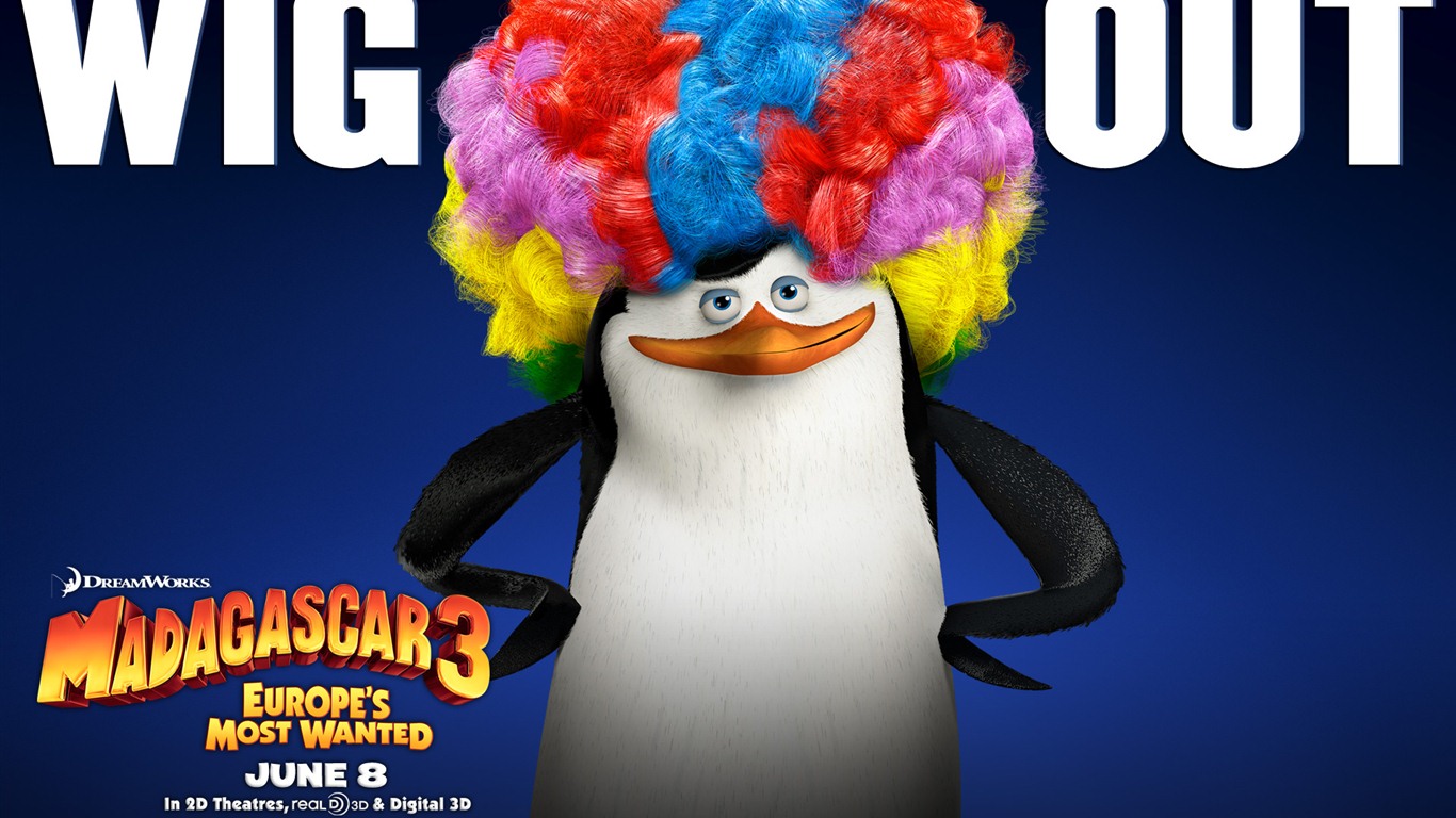 Madagascar 3: Europe's Most Wanted 馬達加斯加3：歐洲大圍捕 高清壁紙 #15 - 1366x768