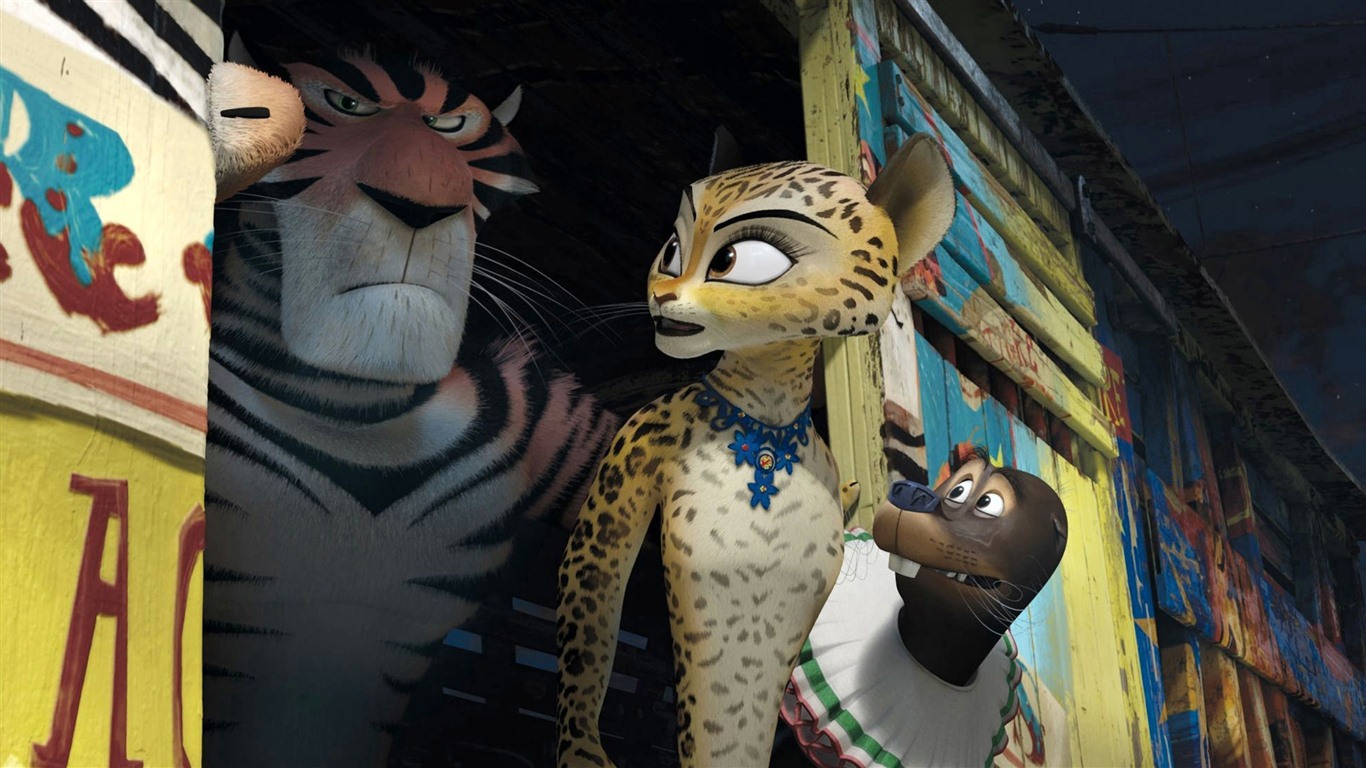 Madagascar 3: Europe's Most Wanted 馬達加斯加3：歐洲大圍捕 高清壁紙 #16 - 1366x768