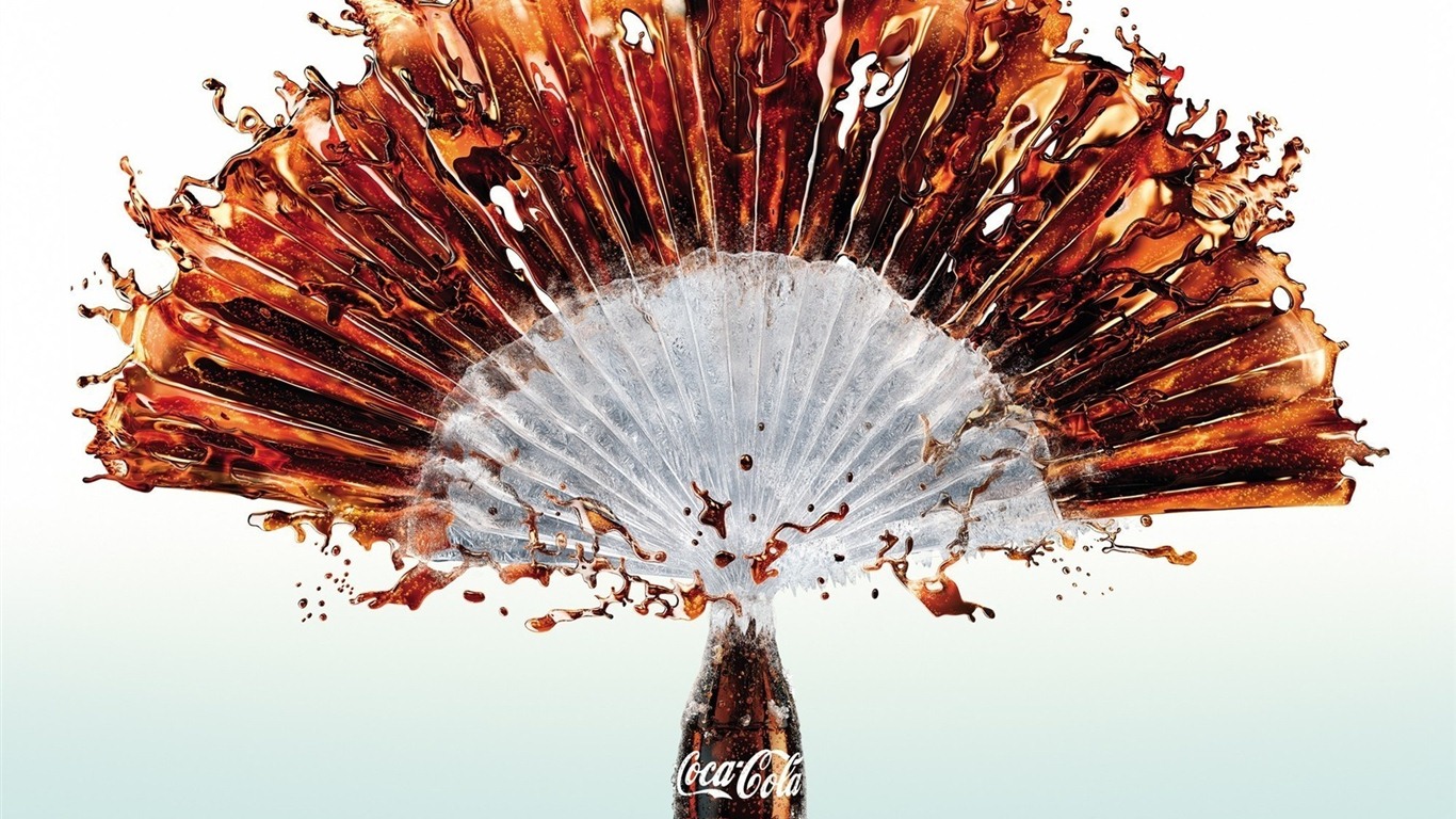 Coca-Cola beautiful ad wallpaper #1 - 1366x768