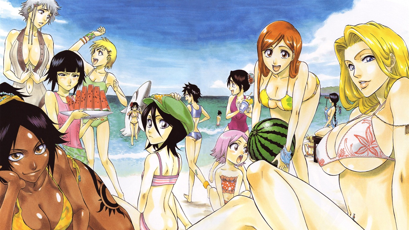 Bleach anime HD tapety na plochu #12 - 1366x768