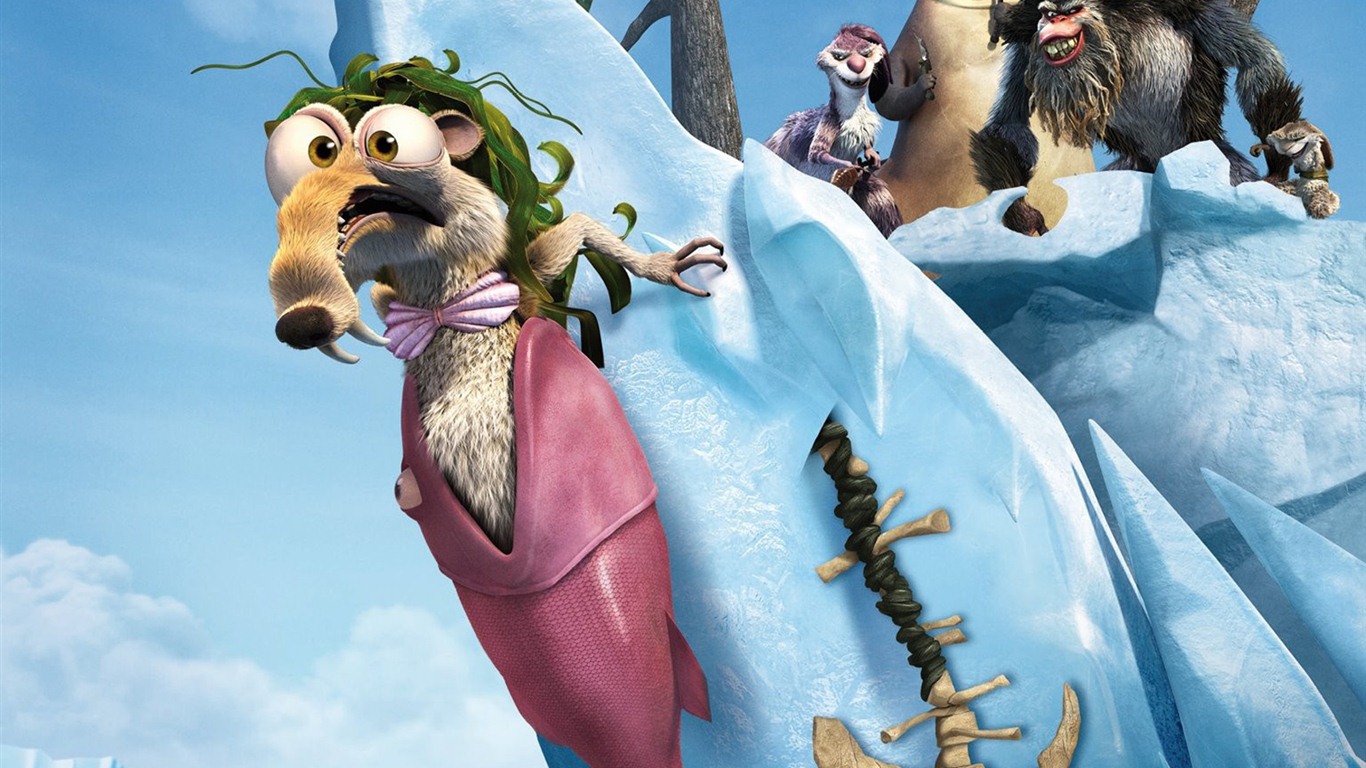 Ice Age 4: Continental Drift 冰川時代4：大陸漂移高清壁紙 #4 - 1366x768