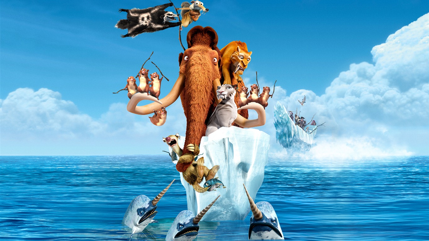 Ice Age 4: Continental Drift 冰川时代4：大陆漂移 高清壁纸5 - 1366x768