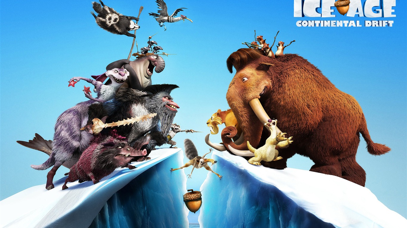 Ice Age 4: Continental Drift 冰川時代4：大陸漂移高清壁紙 #8 - 1366x768