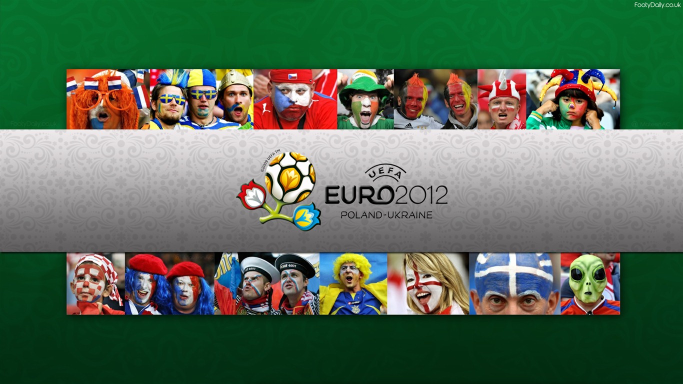 UEFA EURO 2012 HD Tapety na plochu (1) #10 - 1366x768