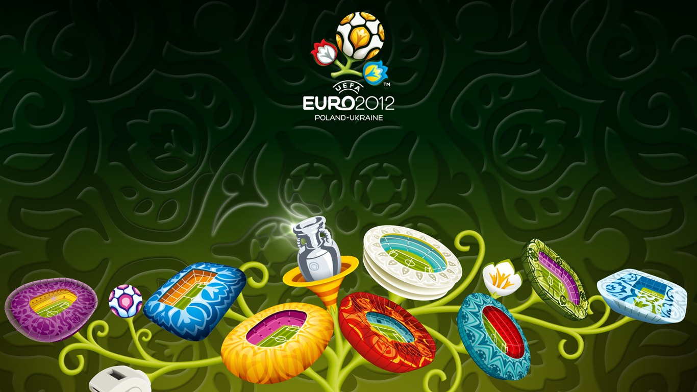 UEFA EURO 2012 欧洲足球锦标赛 高清壁纸(二)11 - 1366x768