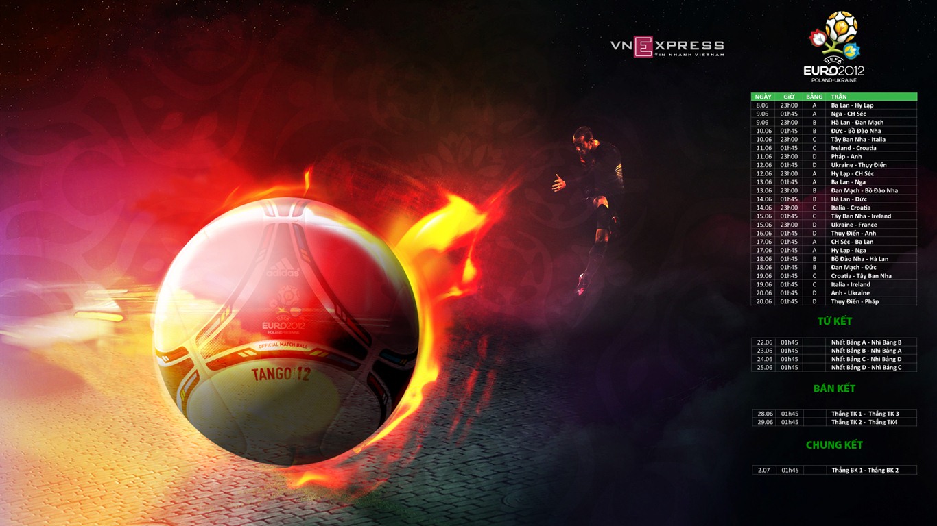 UEFA EURO 2012年歐錦賽高清壁紙(二) #20 - 1366x768