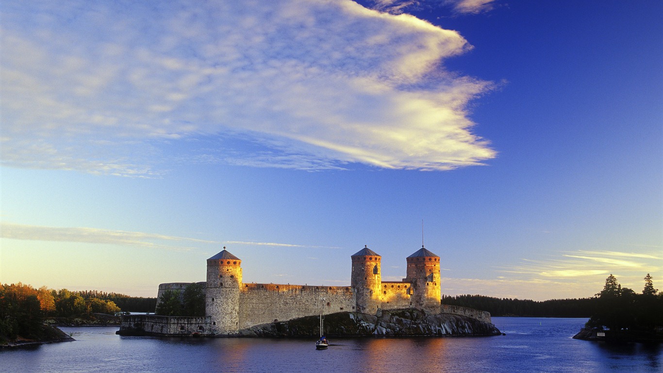 Windows 7 Wallpapers: Châteaux d'Europe #10 - 1366x768