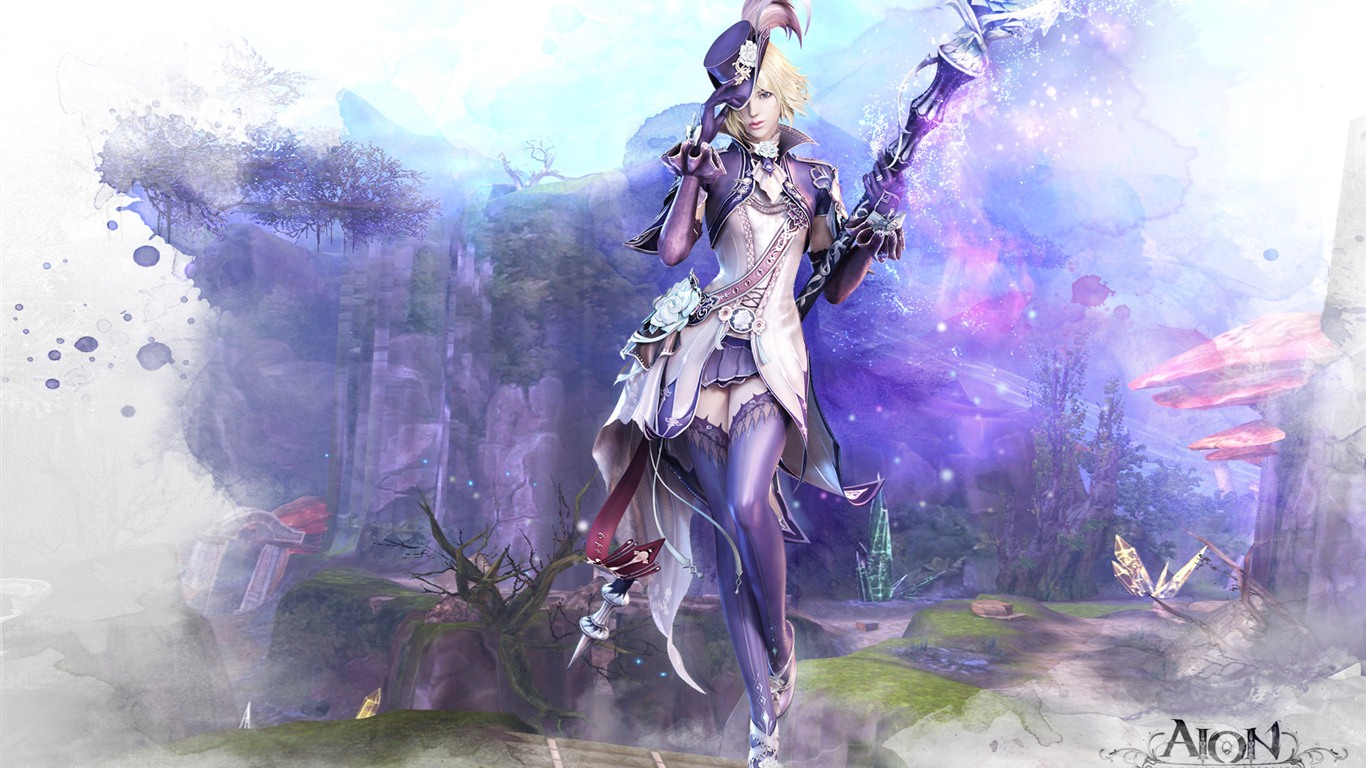 Aion beautiful girls HD wallpapers (1) #5 - 1366x768