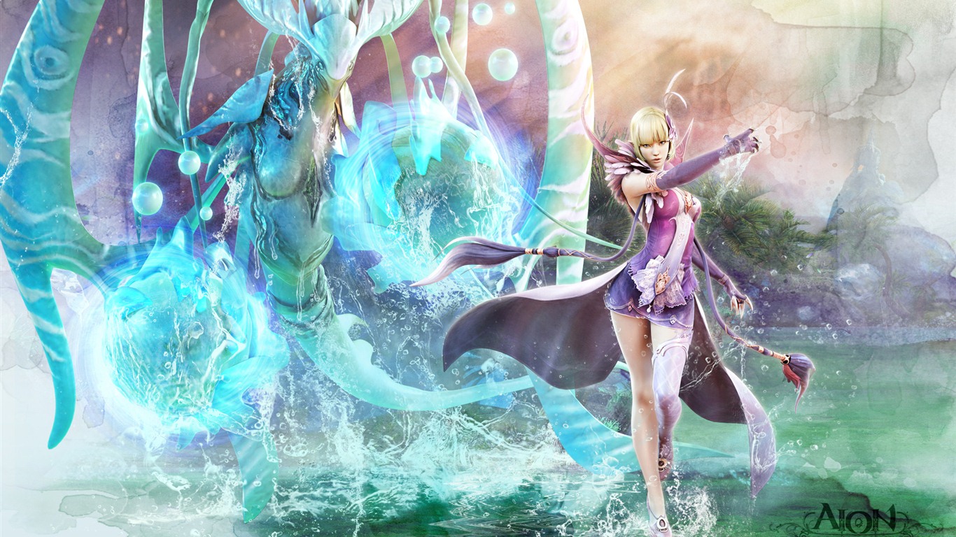 Aion krásné dívky HD Tapety na plochu (1) #6 - 1366x768