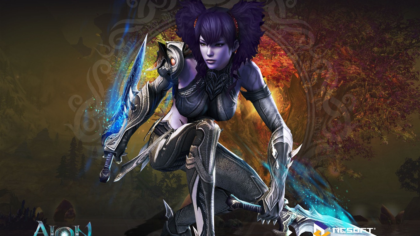 Aion beautiful girls HD wallpapers (2) #12 - 1366x768