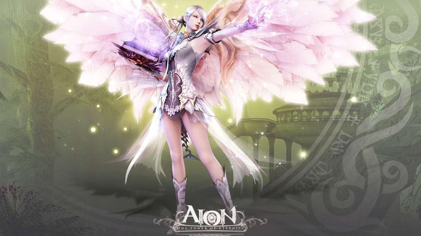 Aion hermosas niñas HD Fondos de pantalla (2) #14 - 1366x768