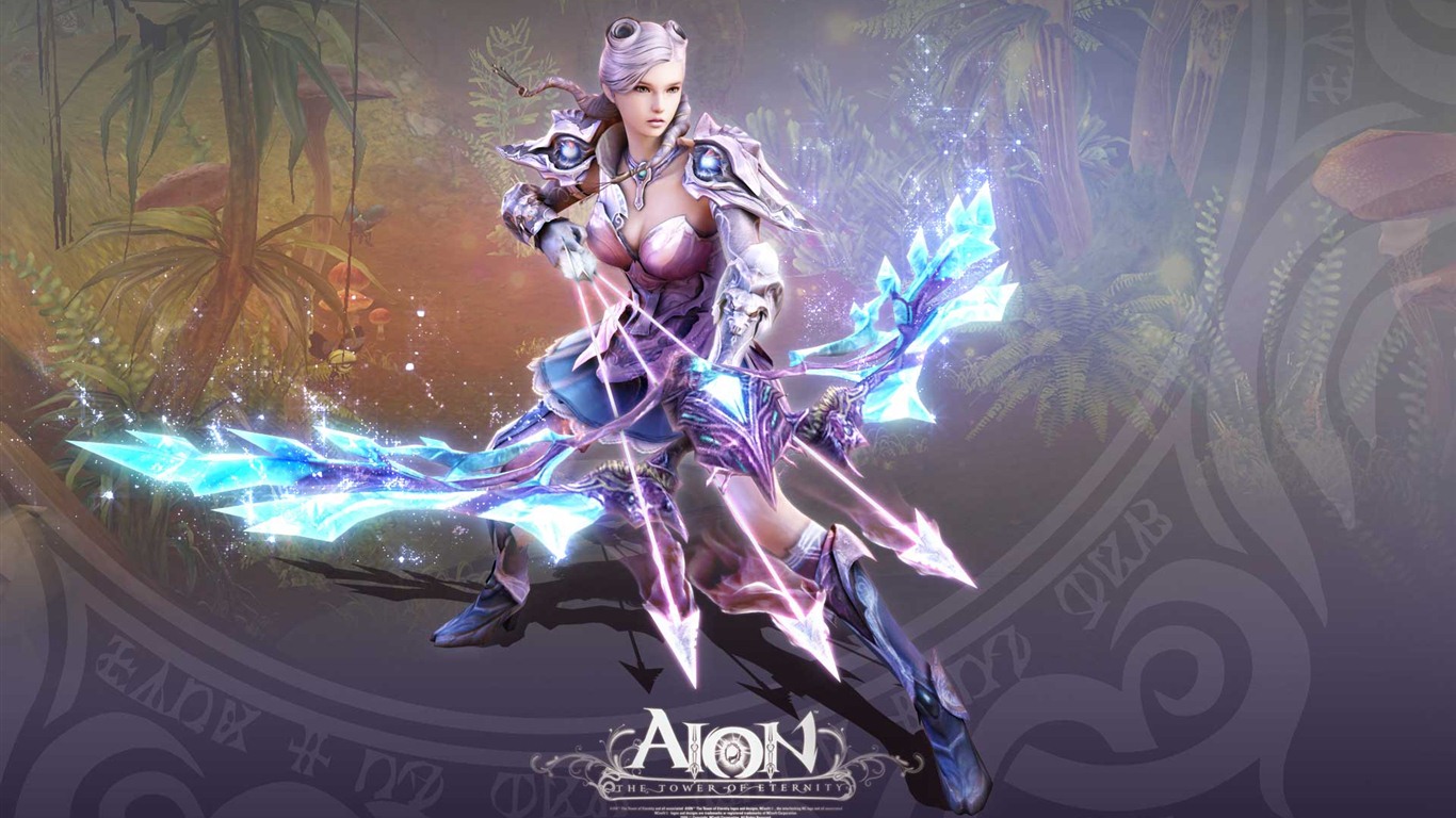 Aion 永恒之塔漂亮的女孩 高清壁纸(二)17 - 1366x768