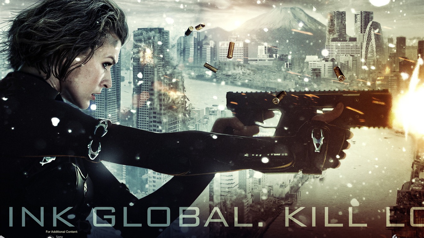 esident Evil: Retribution fonds d'écran HD #1 - 1366x768