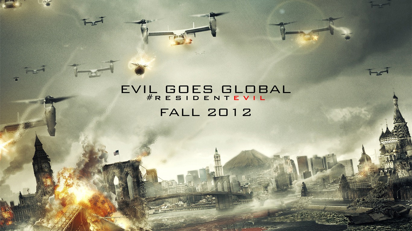 Resident Evil: Retribution 生化危機5：懲罰 高清壁紙 #10 - 1366x768