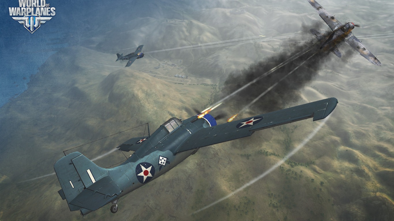 World of Warplanes game wallpapers #3 - 1366x768