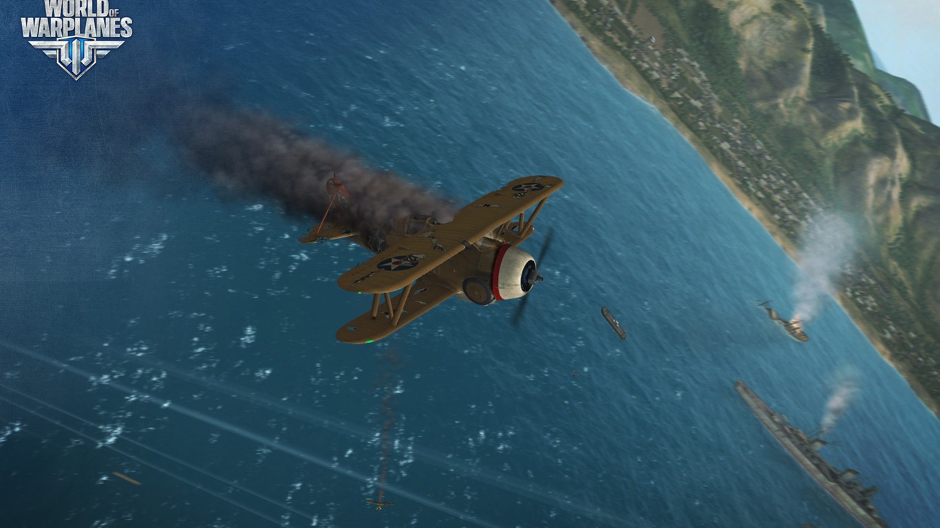 World of Warplanes game wallpapers #6 - 1366x768