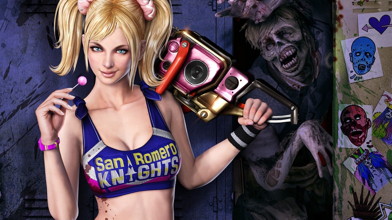 Lollipop Chainsaw fonds d'écran HD #1 - 1366x768