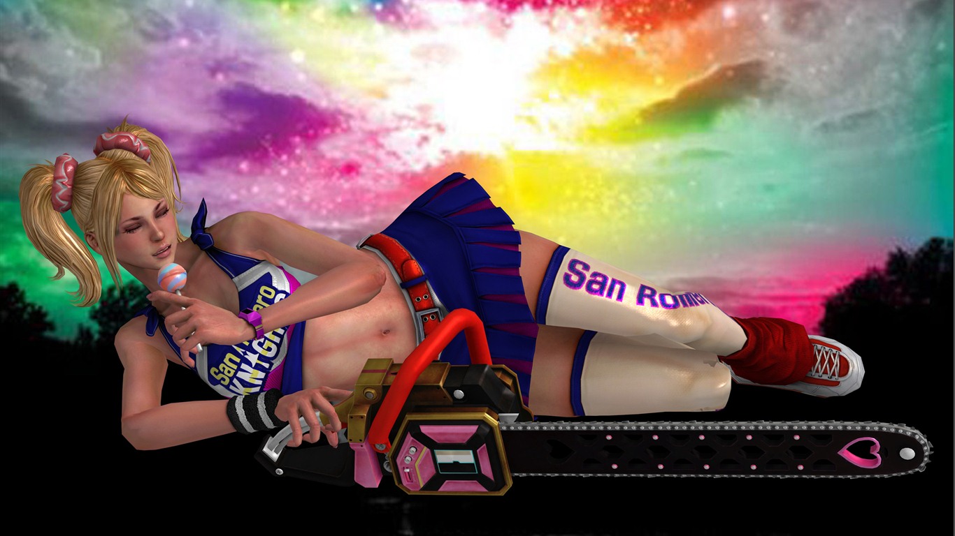 Lollipop Chainsaw HD tapety na plochu #5 - 1366x768