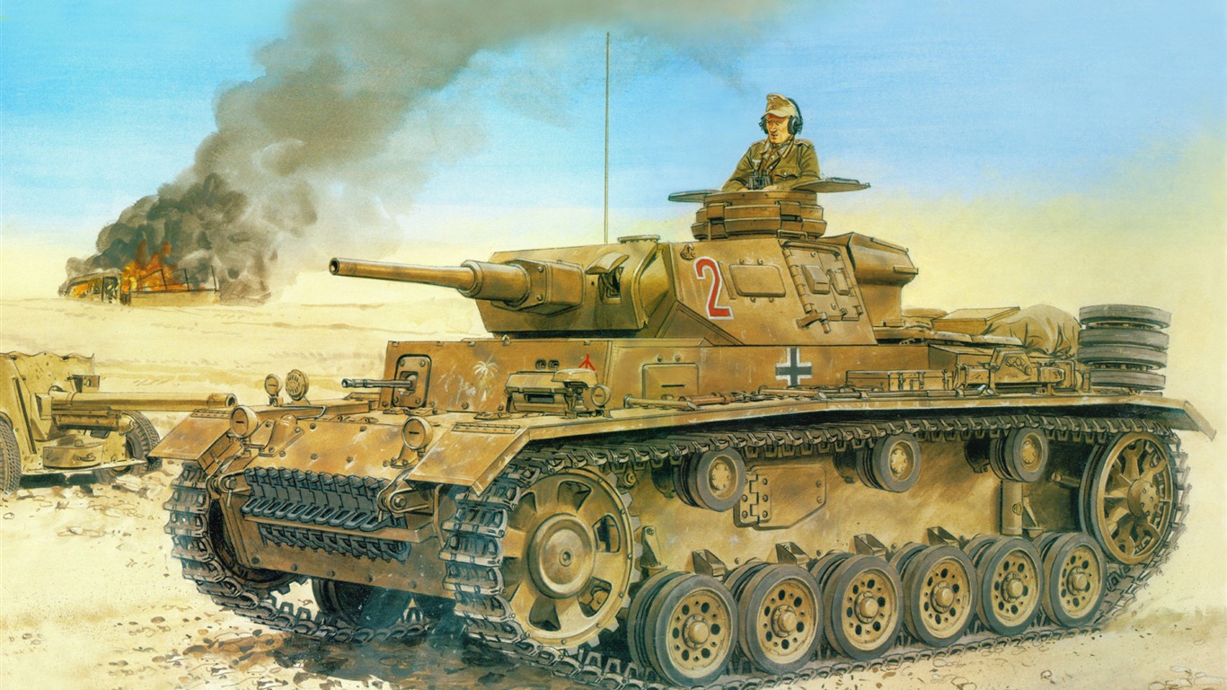 Военный танков, боевых бронированных картины HD обои #7 - 1366x768