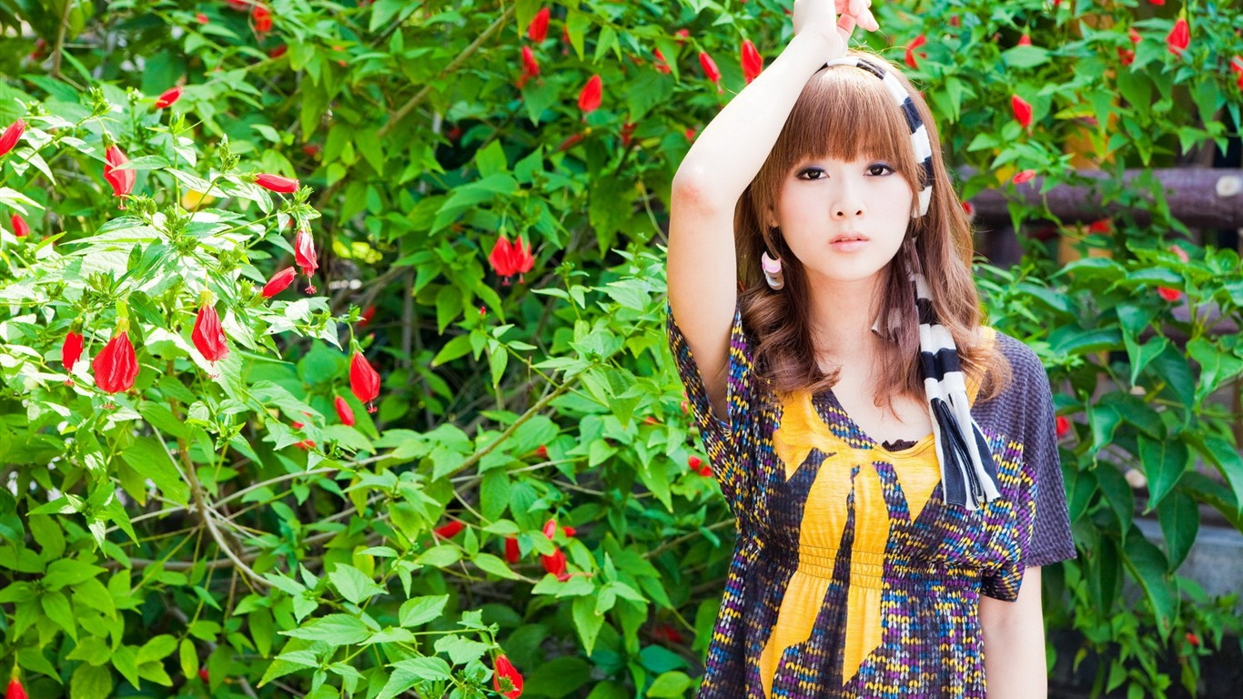 대만 과일 소녀 아름다운 월페이퍼 (11) #5 - 1366x768