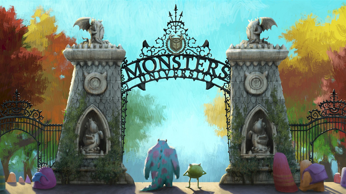 Monsters Universität HD Wallpaper #1 - 1366x768