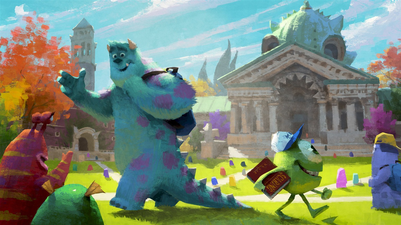 Monsters University 怪兽大学 高清壁纸8 - 1366x768