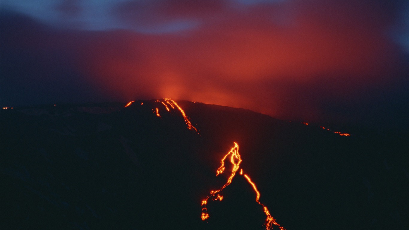 火山噴發的壯麗景觀壁紙 #5 - 1366x768