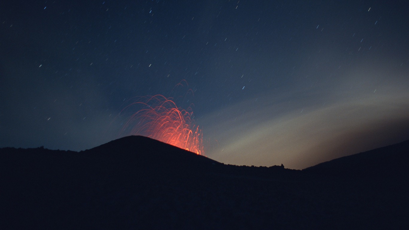 火山噴發的壯麗景觀壁紙 #10 - 1366x768